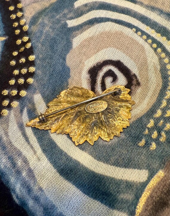 Vintage Mariam Haskell Broach and Matching Earrin… - image 4
