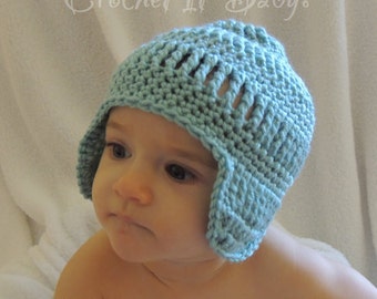 Crochet Pillar Earflap Hat (4 Sizes) - PATTERN ONLY