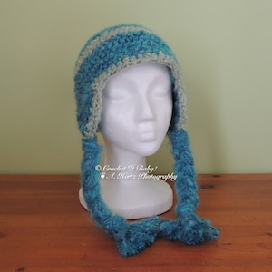 Crochet Chunky Earflap Hat (3 Sizes) - PATTERN ONLY