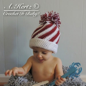 Crochet Candy Swirl Hat (4 Sizes) - PATTERN ONLY