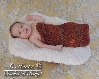 Crochet Chunky Cocoon Baby (2 Sizes) - PATTERN ONLY