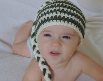 Crochet Braided Pixie Hat (4 Sizes) - PATTERN ONLY