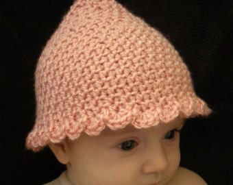 Crochet Pixie Bell Hat (4 Sizes) - PATTERN ONLY