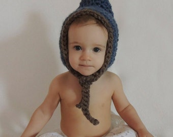 Gehäkelte Chunky Pixie Bonnet - 0 bis Erwachsene Größe - NUR MUSTER