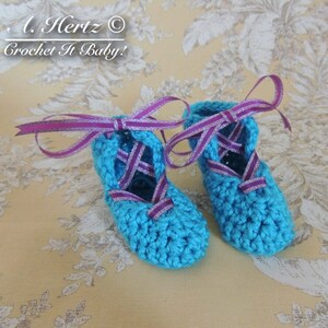 Crochet Lacey Bootie (0 to 3 Months) - PATTERN ONLY