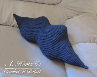 Crochet Mustache Accent Pillow - PATTERN ONLY