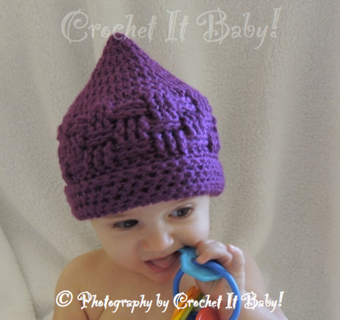 Crochet Basket Weave Hat 4 Sizes PATTERN ONLY Etsy