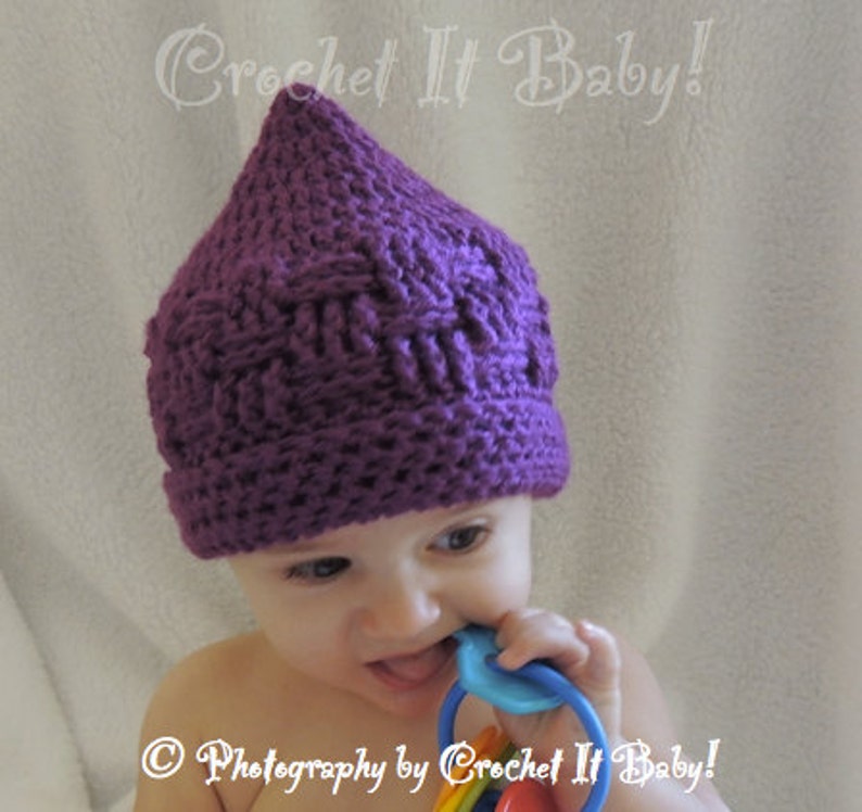 Crochet Basket Weave Hat 4 Sizes PATTERN ONLY Etsy