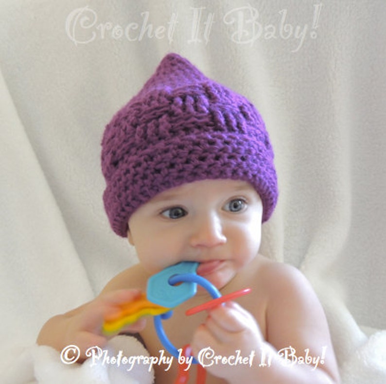 Crochet Basket Weave Hat 4 Sizes PATTERN ONLY Etsy