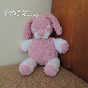 Crochet Fluffy Bunny Boo Amigurumi  (PATTERN ONLY)