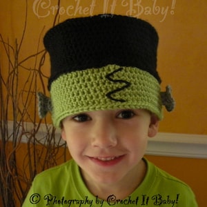 Crochet Monster Munch Hat - 5 Sizes - PATTERN ONLY