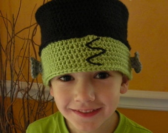 Crochet Monster Munch Hat - 5 Sizes - PATTERN ONLY