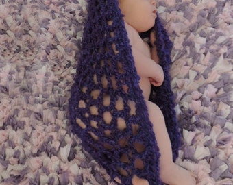 Crochet Netted Baby Bowl Photography Prop - Newborn - PATTERN ONLY