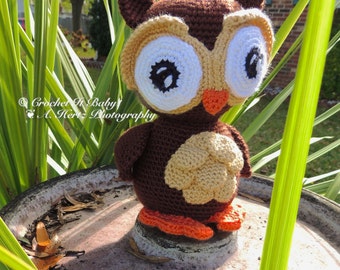 Crochet Wise Owl Amigurumi - PATTERN ONLY