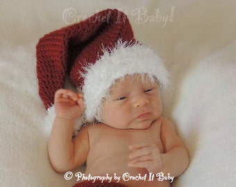 Crochet Santa Hat Pattern (4 Sizes) - PATTERN ONLY