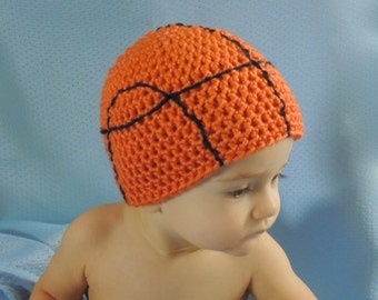 Crochet Basketball Hat (5 Sizes) - PATTERN ONLY