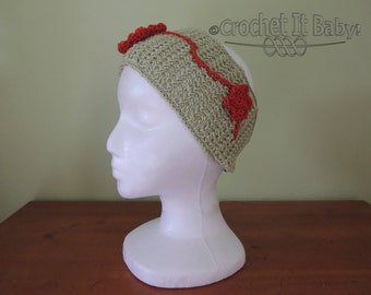 Crochet Wide Headband (2 Widths) - PATTERN ONLY