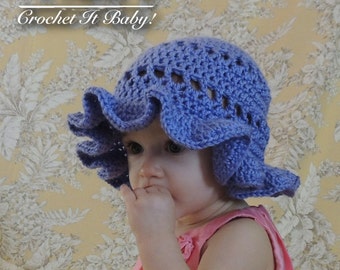 Crochet Breezy Sunhat (4 Sizes) - PATTERN ONLY