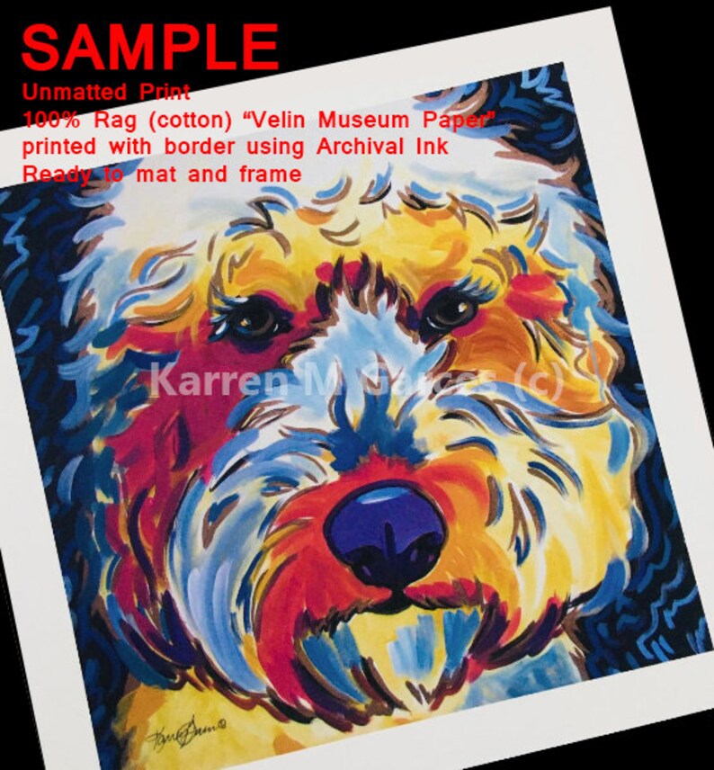 Pop Art Animal Prints Pet Loss Gifts for Dog Mom Labradoodle Painting from Photo Pet Art Dog Lover Gift Dog Portrait Anniversary Gift