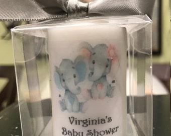 Personalized twins Baby shower favors, gender neutral favors, elephant themed favors, Baby shower Favors, Personalized affordable, unique