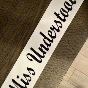 Bride to be party, Mommy to be, baby shower sash, Halloween Sash, Prom King, Prom Queen, Beauty Queen, Any Color any wording, custom sash image 6