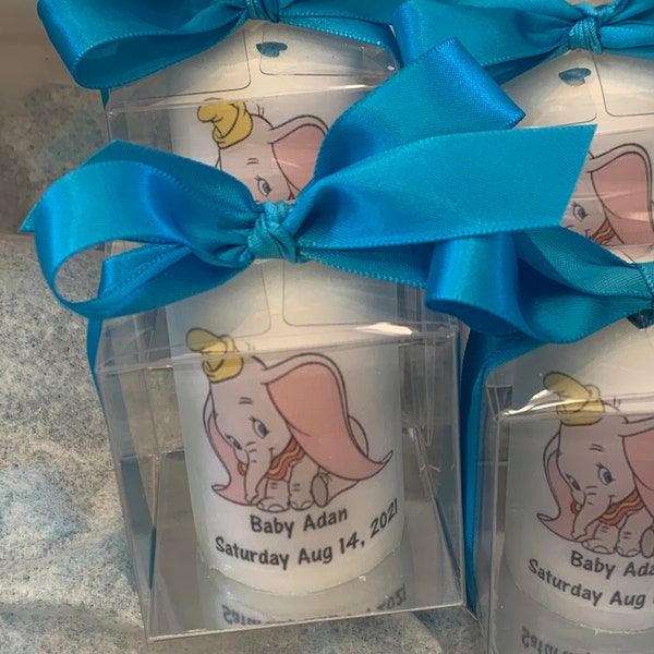 Baby Dumbo like Baby shower favors, gender neutral favors, elephant themed favors, Baby shower Favors, Personalized affordable, unique