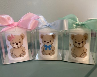 Teddy bear Themed Baby shower favors, gender neutral favors, elephant themed favors, Baby shower Favors, Personalized affordable, unique