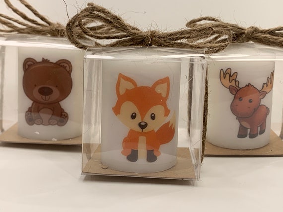 woodland animal baby shower favors