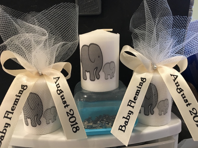 baby shower favors elephant theme