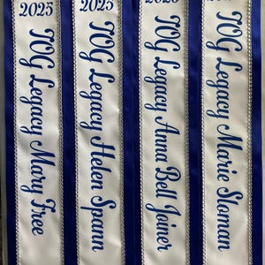 Custom Pageant Sash, Satin Ribbon, Bachelorette Party Decor - Etsy