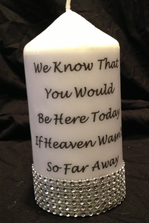 Items similar to Memory Candle, Rememberance Candle, Personalized