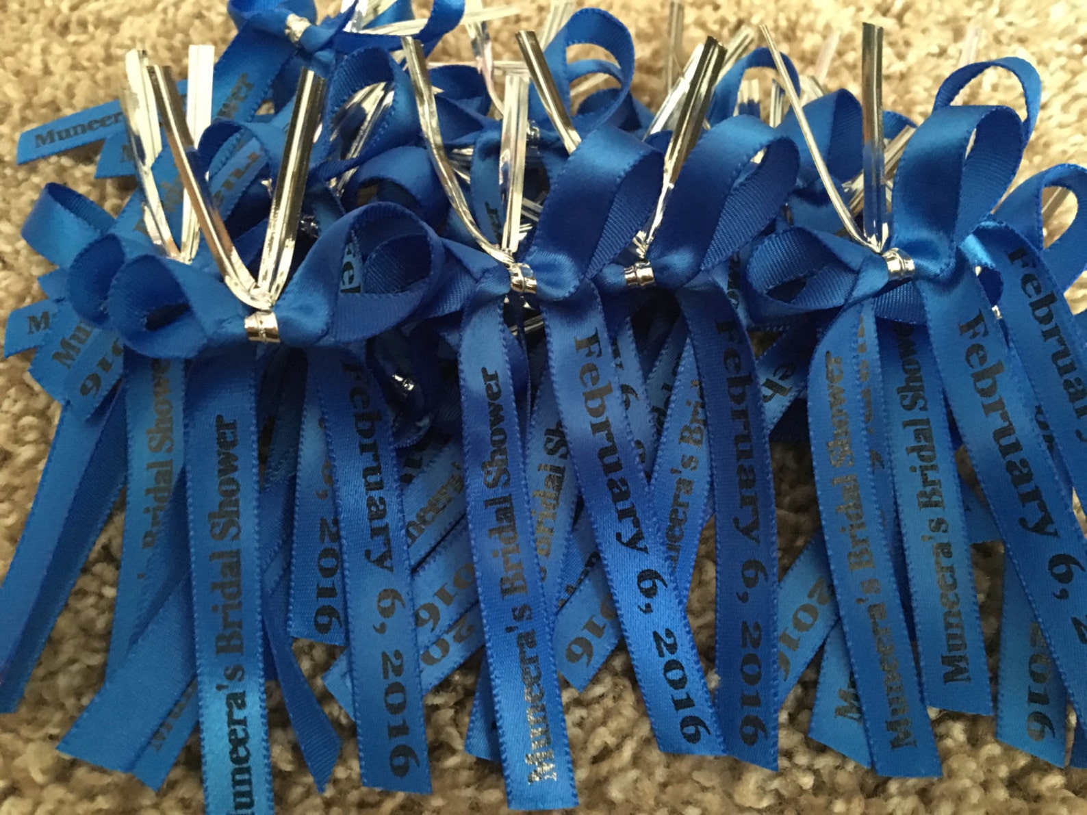 Already bowed Personalized Ribbon For Party Favors Custom Etsy
