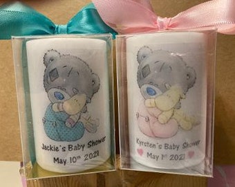 teddy bear shower favors, neutral favors, Baby shower Favors, Personalized, unique, gender neutral, Teddy bears, custom favors