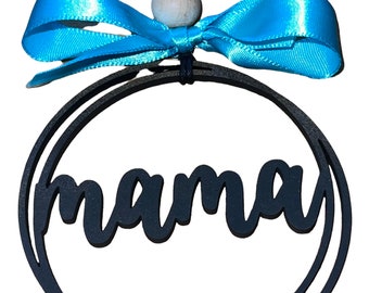 Mama, Mommy, Mom Laser Cut Ornament Gift ,  Rearview mirror wooden name charm, Car Dangle, Gifts for any occupation or family member