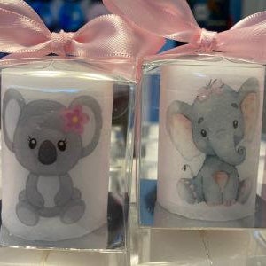 60 Baby Koala Baby Shower Candy Wrappers Favors Pink or Blue