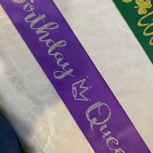 Bride to be party, Mommy to be, baby shower sash, Halloween Sash, Prom King, Prom Queen, Beauty Queen, Any Color any wording, custom sash image 4