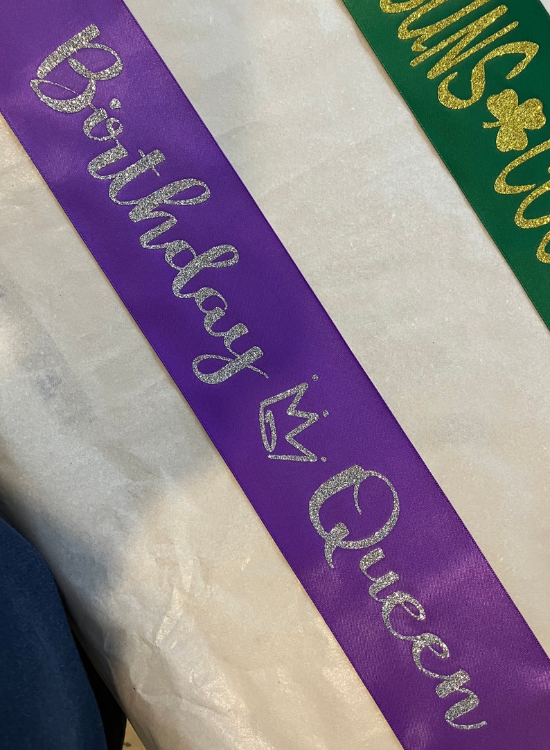 Bride to be party, Mommy to be, baby shower sash, Halloween Sash, Prom King, Prom Queen, Beauty Queen, Any Color any wording, custom sash image 4