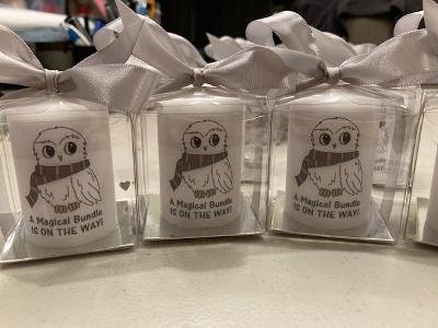 Owl Baby Shower Favors, Shower Favor, Harry Potter Baby Shower, Candle  Favors, HP Owl Themed Favors, Baptism , Harry Potter Baby Shower -   Israel