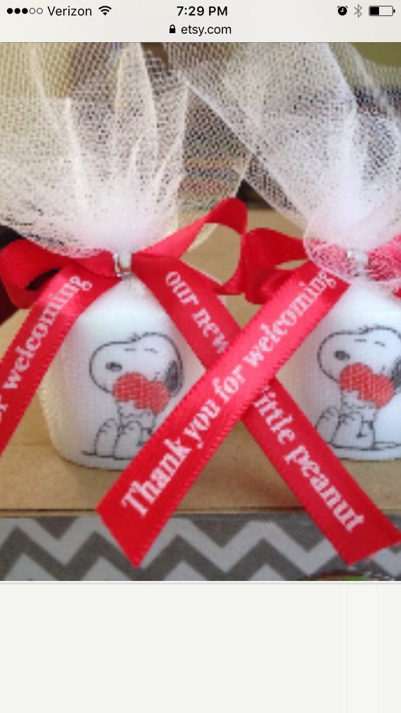 Snoopy Like Baby Shower Favors Shower Favors Snoopy Themed Etsy