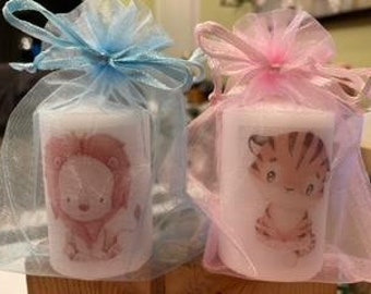 Jungle baby Animal Shower Favors, customized and personalized to your event! Pastel color jungle shower theme,  animal shower