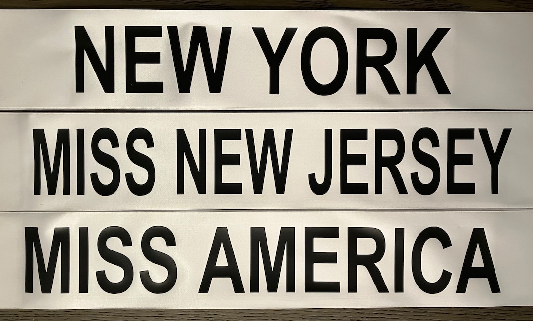Miss Universe Miss Argentina Custom Made Sashes 40th - Etsy