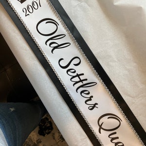 Custom Pageant Sash, Satin Ribbon, Bachelorette Party Decor - Etsy