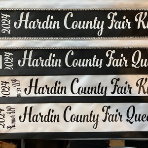 Custom Pageant Sash, Satin Ribbon, Bachelorette Party Decor - Etsy