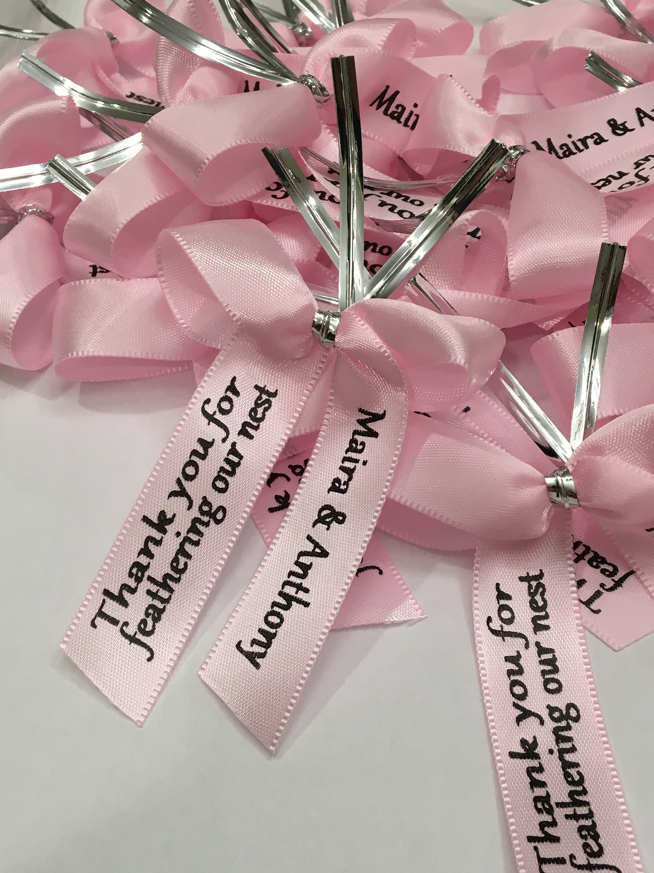 ribbons for baby shower favors