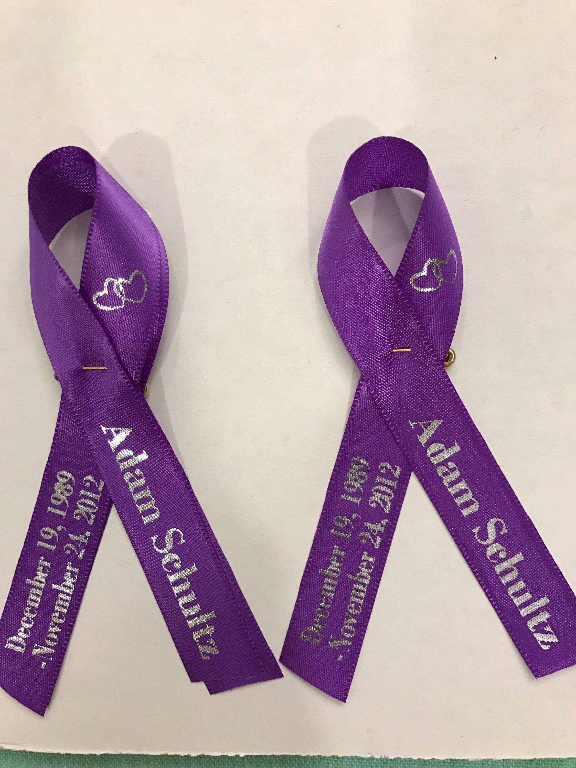 Memorial pins Personalized 5/8 ribbon pinned wedding favors Etsy