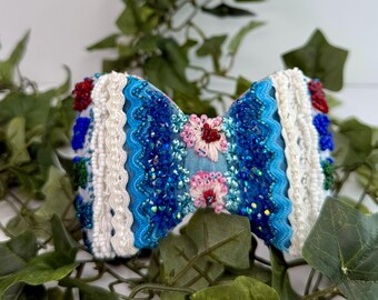 Boho Perlen Stirnband: Gesticktes Mode Haar Accessoire