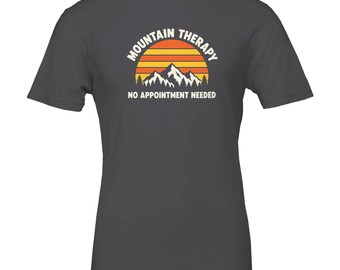 Mountain Therapy No Appointment Needed Shirt, Funny Trail Running T-Shirt, Trail Runner Gift, Ultra Runner Tee, Hiking Shirt