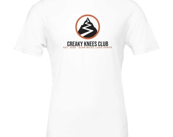 Camiseta del Club de las Rodillas Crujientes, Camiseta Divertida para Correr por Senderos, Regalo para Corredores de Senderos, Camiseta de Senderismo, Camiseta para Corredores de Montaña