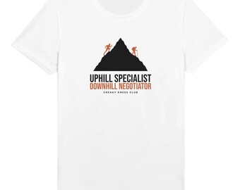 Camiseta técnica de running "Especialista en subidas y descensos", camiseta de trail running que absorbe la humedad, regalo divertido para corredores de trail.