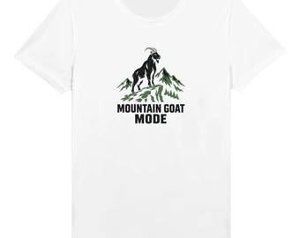 Camiseta de running Mountain Goat Mode Tech, camiseta de trail running que absorbe la humedad, regalo para corredores de montaña, prenda para correr